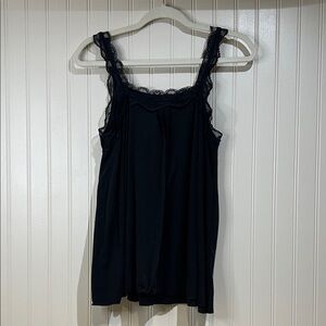 POL black lace cami top NWOT